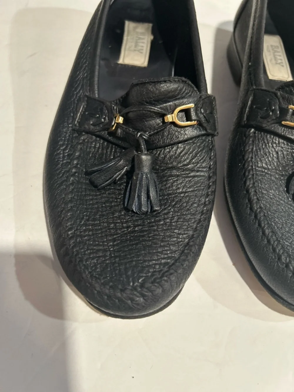 Bally Black Leather Tassel Bit Loafers - Picture 10 of 16